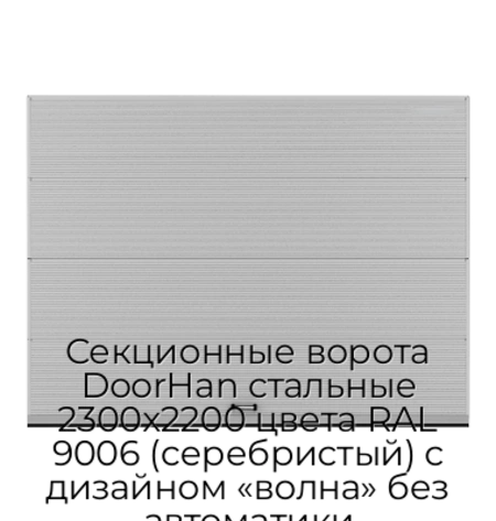 sekczionnyie-vorota-doorhan-stalnyie-2300x2200-czveta-ral-9006-serebristyij-s-dizajnom-«volna»-bez-avtomatiki