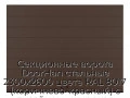 sekczionnyie-vorota-doorhan-stalnyie-2300x2600-czveta-ral-8017-korichnevo-krasnyij-s-dizajnom-«shirokaya-czentralnaya-polosa»-bez-avtomatiki