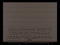 sekczionnyie-vorota-doorhan-stalnyie-2300x2700-czveta-ral-3000-korichnevyij-s-dizajnom-«shirokaya-czentralnaya-polosa»-s-avtomatikoj