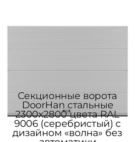 sekczionnyie-vorota-doorhan-stalnyie-2300x2800-czveta-ral-9006-serebristyij-s-dizajnom-«volna»-bez-avtomatiki