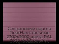 sekczionnyie-vorota-doorhan-stalnyie-2300x3000-czveta-ral-3005-bordovyij-s-dizajnom-«shirokaya-czentralnaya-polosa»-s-avtomatikoj