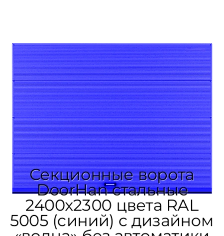 sekczionnyie-vorota-doorhan-stalnyie-2400x2300-czveta-ral-5005-sinij-s-dizajnom-«volna»-bez-avtomatiki