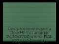 sekczionnyie-vorota-doorhan-stalnyie-2400x2700-czveta-ral-6005-zelyonyij-s-dizajnom-«shirokaya-czentralnaya-polosa»-s-avtomatikoj