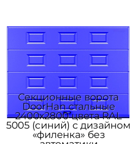 sekczionnyie-vorota-doorhan-stalnyie-2400x2800-czveta-ral-5005-sinij-s-dizajnom-«filenka»-bez-avtomatiki