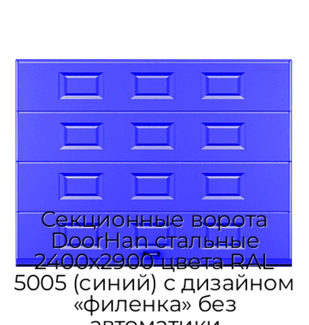 sekczionnyie-vorota-doorhan-stalnyie-2400x2900-czveta-ral-5005-sinij-s-dizajnom-«filenka»-bez-avtomatiki