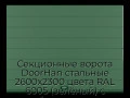 sekczionnyie-vorota-doorhan-stalnyie-2600x2300-czveta-ral-6005-zelyonyij-s-dizajnom-«shirokaya-czentralnaya-polosa»-bez-avtomatiki