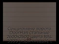 sekczionnyie-vorota-doorhan-stalnyie-2600x2500-czveta-ral-3000-korichnevyij-s-dizajnom-«shirokaya-czentralnaya-polosa»-s-avtomatikoj