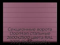 sekczionnyie-vorota-doorhan-stalnyie-2600x2500-czveta-ral-3005-bordovyij-s-dizajnom-«shirokaya-czentralnaya-polosa»-s-avtomatikoj