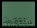 sekczionnyie-vorota-doorhan-stalnyie-2600x2500-czveta-ral-6005-zelyonyij-s-dizajnom-«shirokaya-czentralnaya-polosa»-bez-avtomatiki