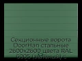 sekczionnyie-vorota-doorhan-stalnyie-2600x2600-czveta-ral-6005-zelyonyij-s-dizajnom-«shirokaya-czentralnaya-polosa»-bez-avtomatiki