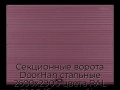 sekczionnyie-vorota-doorhan-stalnyie-2600x2900-czveta-ral-3005-bordovyij-s-dizajnom-«volna»-s-avtomatikoj