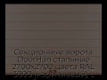 sekczionnyie-vorota-doorhan-stalnyie-2700x2700-czveta-ral-3000-korichnevyij-s-dizajnom-«shirokaya-czentralnaya-polosa»-s-avtomatikoj