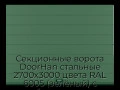 sekczionnyie-vorota-doorhan-stalnyie-2700x3000-czveta-ral-6005-zelyonyij-s-dizajnom-«shirokaya-czentralnaya-polosa»-s-avtomatikoj