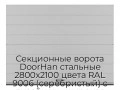 sekczionnyie-vorota-doorhan-stalnyie-2800x2100-czveta-ral-9006-serebristyij-s-dizajnom-«shirokaya-czentralnaya-polosa»-bez-avtomatiki