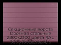 sekczionnyie-vorota-doorhan-stalnyie-2800x2300-czveta-ral-3005-bordovyij-s-dizajnom-«shirokaya-czentralnaya-polosa»-s-avtomatikoj