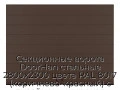 sekczionnyie-vorota-doorhan-stalnyie-2800x2300-czveta-ral-8017-korichnevo-krasnyij-s-dizajnom-«shirokaya-czentralnaya-polosa»-s-avtomatikoj