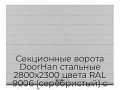 sekczionnyie-vorota-doorhan-stalnyie-2800x2300-czveta-ral-9006-serebristyij-s-dizajnom-«shirokaya-czentralnaya-polosa»-bez-avtomatiki