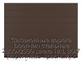 sekczionnyie-vorota-doorhan-stalnyie-2800x2500-czveta-ral-8017-korichnevo-krasnyij-s-dizajnom-«shirokaya-czentralnaya-polosa»-s-avtomatikoj