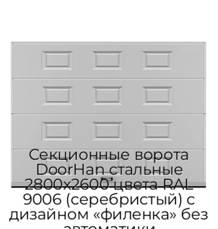 sekczionnyie-vorota-doorhan-stalnyie-2800x2600-czveta-ral-9006-serebristyij-s-dizajnom-«filenka»-bez-avtomatiki
