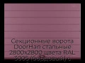 sekczionnyie-vorota-doorhan-stalnyie-2800x2800-czveta-ral-3005-bordovyij-s-dizajnom-«shirokaya-czentralnaya-polosa»-s-avtomatikoj