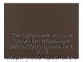 sekczionnyie-vorota-doorhan-stalnyie-2800x3000-czveta-ral-8017-korichnevo-krasnyij-s-dizajnom-«shirokaya-czentralnaya-polosa»-s-avtomatikoj