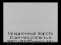 sekczionnyie-vorota-doorhan-stalnyie-2800x3000-czveta-ral-9006-serebristyij-s-dizajnom-«volna»-s-avtomatikoj