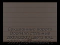 sekczionnyie-vorota-doorhan-stalnyie-2900x2000-czveta-ral-3000-korichnevyij-s-dizajnom-«shirokaya-czentralnaya-polosa»-s-avtomatikoj