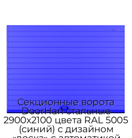 sekczionnyie-vorota-doorhan-stalnyie-2900x2100-czveta-ral-5005-sinij-s-dizajnom-«doska»-s-avtomatikoj