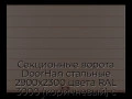 sekczionnyie-vorota-doorhan-stalnyie-2900x2300-czveta-ral-3000-korichnevyij-s-dizajnom-«shirokaya-czentralnaya-polosa»-bez-avtomatiki