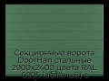 sekczionnyie-vorota-doorhan-stalnyie-2900x2400-czveta-ral-6005-zelyonyij-s-dizajnom-«shirokaya-czentralnaya-polosa»-bez-avtomatiki