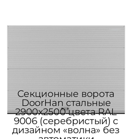sekczionnyie-vorota-doorhan-stalnyie-2900x2500-czveta-ral-9006-serebristyij-s-dizajnom-«volna»-bez-avtomatiki