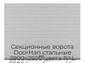 sekczionnyie-vorota-doorhan-stalnyie-2900x2500-czveta-ral-9006-serebristyij-s-dizajnom-«doska»-s-avtomatikoj
