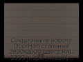 sekczionnyie-vorota-doorhan-stalnyie-2900x2600-czveta-ral-3000-korichnevyij-s-dizajnom-«shirokaya-czentralnaya-polosa»-bez-avtomatiki