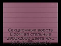 sekczionnyie-vorota-doorhan-stalnyie-2900x2600-czveta-ral-3005-bordovyij-s-dizajnom-«shirokaya-czentralnaya-polosa»-bez-avtomatiki