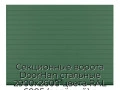 sekczionnyie-vorota-doorhan-stalnyie-2900x2600-czveta-ral-6005-zelyonyij-s-dizajnom-«doska»-bez-avtomatiki