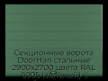 sekczionnyie-vorota-doorhan-stalnyie-2900x2700-czveta-ral-6005-zelyonyij-s-dizajnom-«shirokaya-czentralnaya-polosa»-s-avtomatikoj