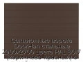 sekczionnyie-vorota-doorhan-stalnyie-2900x2700-czveta-ral-8017-korichnevo-krasnyij-s-dizajnom-«shirokaya-czentralnaya-polosa»-bez-avtomatiki