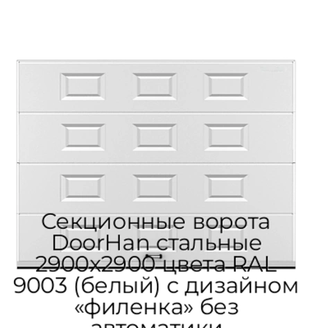 sekczionnyie-vorota-doorhan-stalnyie-2900x2900-czveta-ral-9003-belyij-s-dizajnom-«filenka»-bez-avtomatiki