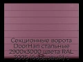 sekczionnyie-vorota-doorhan-stalnyie-2900x3000-czveta-ral-3005-bordovyij-s-dizajnom-«shirokaya-czentralnaya-polosa»-s-avtomatikoj