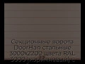 sekczionnyie-vorota-doorhan-stalnyie-3000x2200-czveta-ral-3000-korichnevyij-s-dizajnom-«shirokaya-czentralnaya-polosa»-bez-avtomatiki