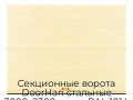 sekczionnyie-vorota-doorhan-stalnyie-3000x2300-czveta-ral-1014-bezhevyij-s-dizajnom-«volna»-s-avtomatikoj