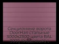 sekczionnyie-vorota-doorhan-stalnyie-3000x2300-czveta-ral-3005-bordovyij-s-dizajnom-«shirokaya-czentralnaya-polosa»-bez-avtomatiki