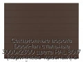 sekczionnyie-vorota-doorhan-stalnyie-3000x2300-czveta-ral-8017-korichnevo-krasnyij-s-dizajnom-«shirokaya-czentralnaya-polosa»-s-avtomatikoj