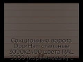 sekczionnyie-vorota-doorhan-stalnyie-3000x2400-czveta-ral-3000-korichnevyij-s-dizajnom-«shirokaya-czentralnaya-polosa»-bez-avtomatiki