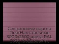 sekczionnyie-vorota-doorhan-stalnyie-3000x2500-czveta-ral-3005-bordovyij-s-dizajnom-«shirokaya-czentralnaya-polosa»-bez-avtomatiki