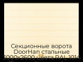 sekczionnyie-vorota-doorhan-stalnyie-3000x2600-czveta-ral-1014-bezhevyij-s-dizajnom-«shirokaya-czentralnaya-polosa»-s-avtomatikoj
