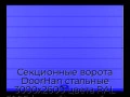 sekczionnyie-vorota-doorhan-stalnyie-3000x2600-czveta-ral-5005-sinij-s-dizajnom-«shirokaya-czentralnaya-polosa»-bez-avtomatiki