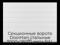 sekczionnyie-vorota-doorhan-stalnyie-3000x2800-czveta-ral-9003-belyij-s-dizajnom-«shirokaya-czentralnaya-polosa»-s-avtomatikoj