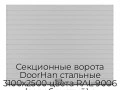 sekczionnyie-vorota-doorhan-stalnyie-3100x2500-czveta-ral-9006-serebristyij-s-dizajnom-«doska»-s-avtomatikoj