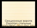sekczionnyie-vorota-doorhan-stalnyie-3100x2800-czveta-ral-1014-bezhevyij-s-dizajnom-«shirokaya-czentralnaya-polosa»-s-avtomatikoj